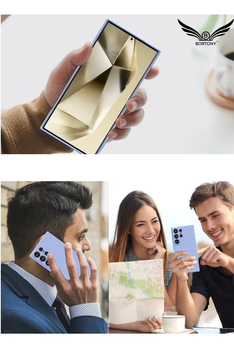 BORTONY Galaxy S23 Ultra Case Camera Protective Soft Silicone Cover Case Luxury Design Flexible Slim Cover Compatible with Samsung Galaxy S23 Ultra - Image 5