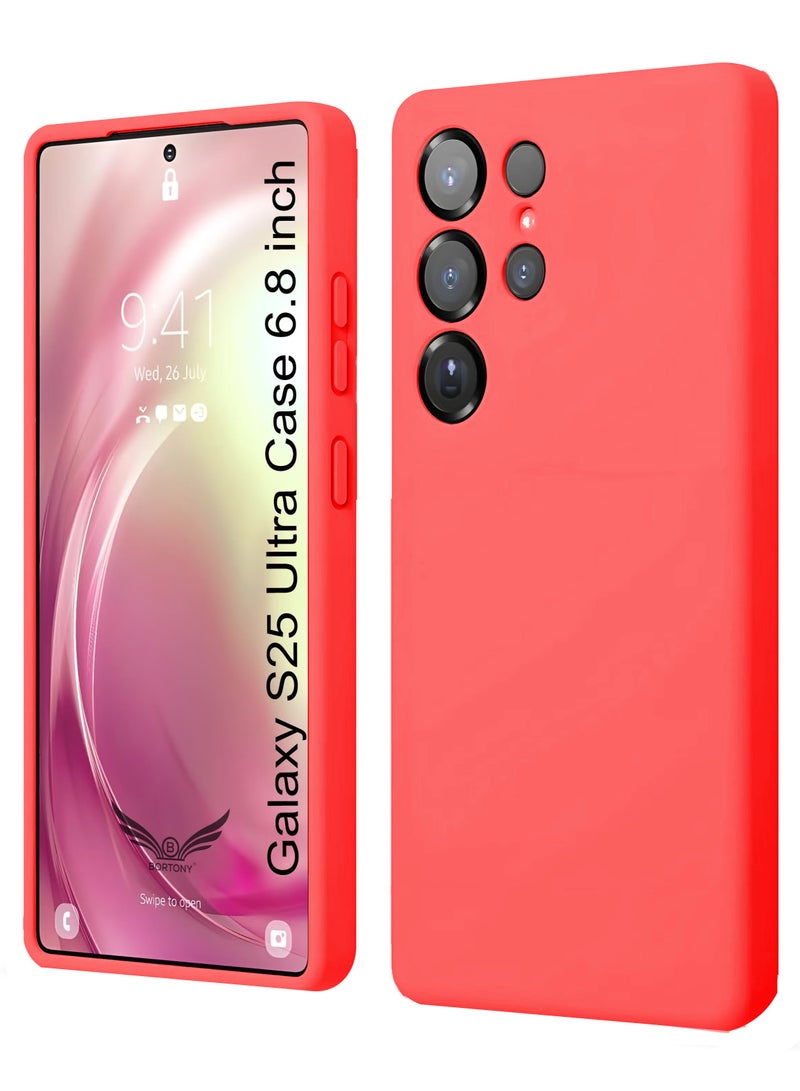 BORTONY Samsung S25 Ultra Case Liquid Soft Silicone Gel Rubber Galaxy S25 Ultra Cover Anti Scratch Military-Grade Shockprrof Protective Case for Samsung Galaxy S25 Ultra 6.8 Inch - Image 1