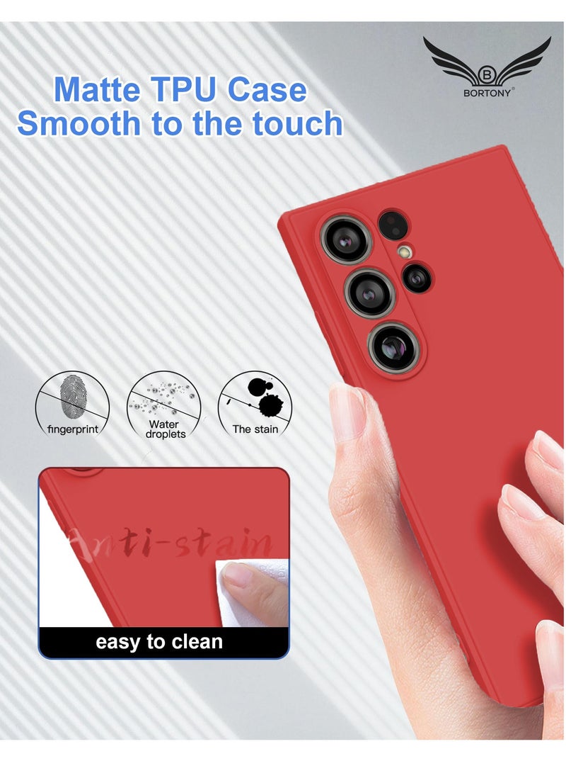 BORTONY Samsung S25 Ultra Case Liquid Soft Silicone Gel Rubber Galaxy S25 Ultra Cover Anti Scratch Military-Grade Shockprrof Protective Case for Samsung Galaxy S25 Ultra 6.8 Inch - Image 4