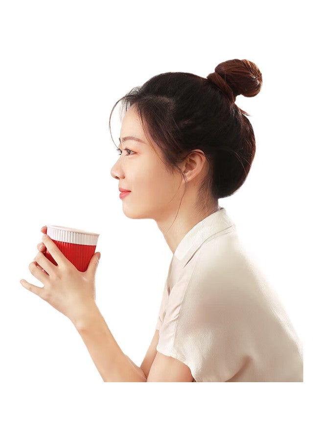 Maryya Disposable Paper Cups Thickened Heat Insulation Medium Size 40Pcs For Soy Milk, Milk Tea, Hot Drinks, Coffee Household 280Ml - Image 2