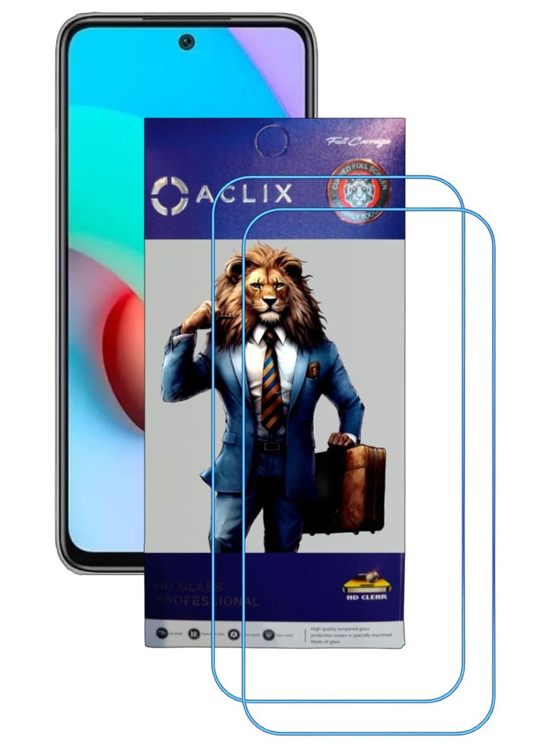 ACLIX 2 Pieces Antistatic ESD Dustproof Premium Quality High Definition Clear Tempered Glass Screen Protector Designed For Xiaomi Redmi Note 11 4G - Image 1