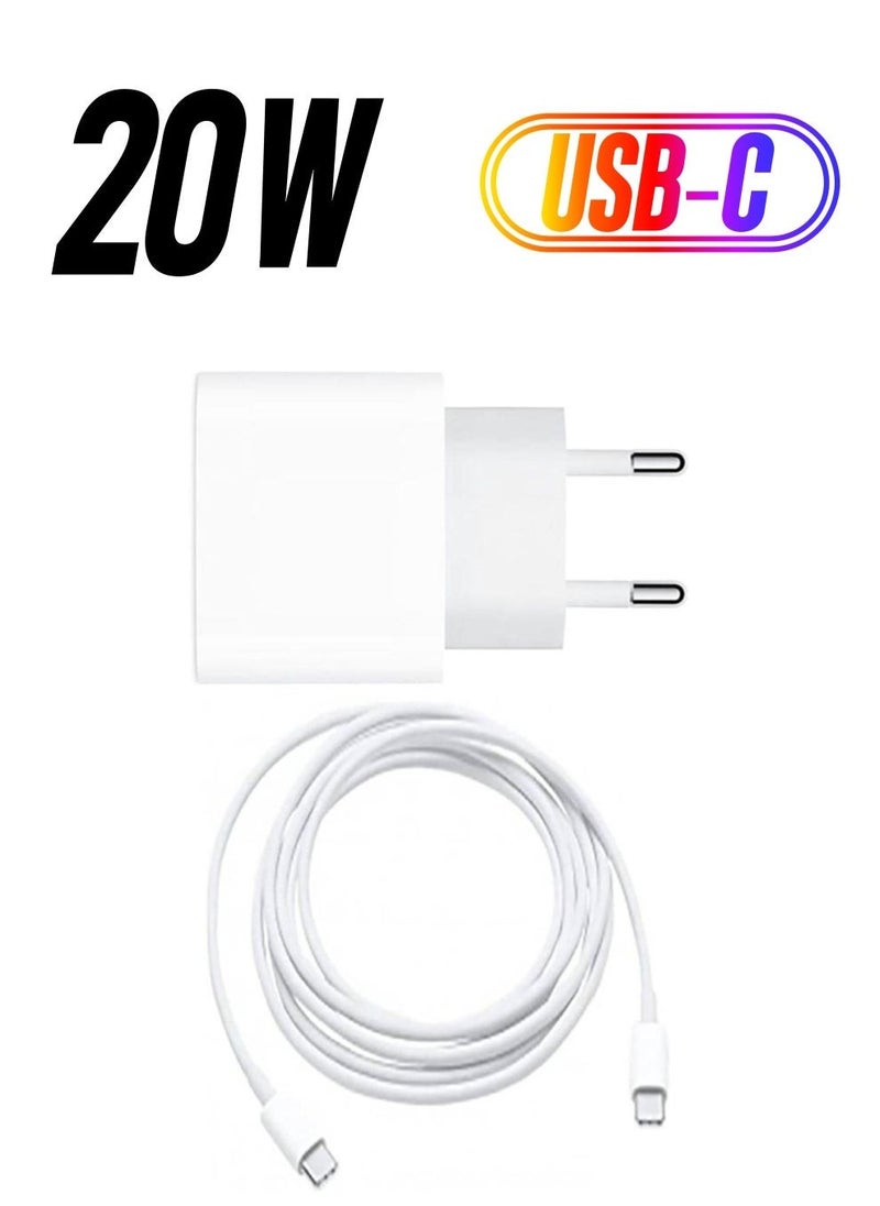 Generic - "20W Original Fast Charging Adapter with Cable for Apple iPhone" - Image 1