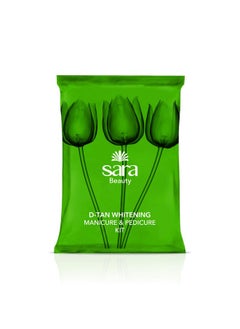 Sara Gold Facial Kit, 43Gm | With 6 Easy Step Organic Facial Kit For Natural Golden Glow & Radiant Skin + Sara D-Tan Pedicure Manicure Kit For Soft & Relaxed Hands And Feet, (2 X 50Gm)