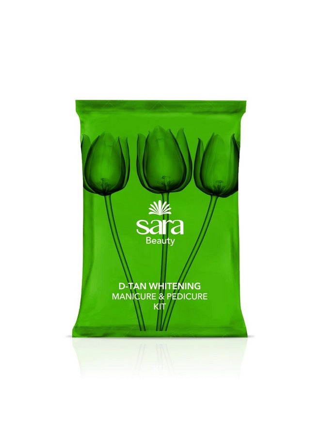 SARA SOUL OF BEAUTY - Sara Gold Facial Kit, 43Gm | With 6 Easy Step Organic Facial Kit For Natural Golden Glow & Radiant Skin + Sara D-Tan Pedicure Manicure Kit For Soft & Relaxed Hands And Feet, (2 X 50Gm) - Image 1