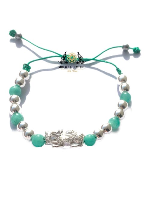 Feng Shui Wealth Piyao with 6 Colombian Emeralds