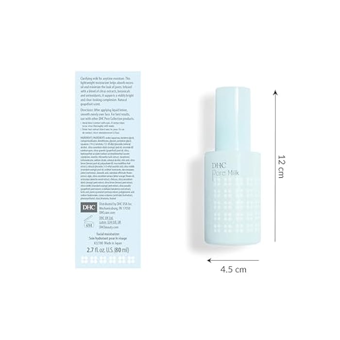DHC Pore Milk, Pore Minimizing Daytime Moisturizer, Lightweight, Hydrating, Reduces Pores, Fragrance and Colorant Free, Ideal for oily and acne-prone skin, 2.7 fl. oz. - Image 3