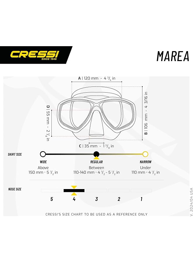 Cressi Marea Mask Diving/Snorkeling Mask - Image 5