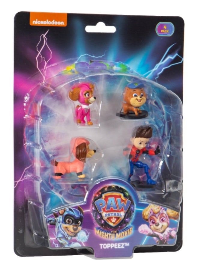 باو بترول Paw Patrol The Mighty Movie  Pencil Toppers Blister 4 Pack (S2) - Image 2