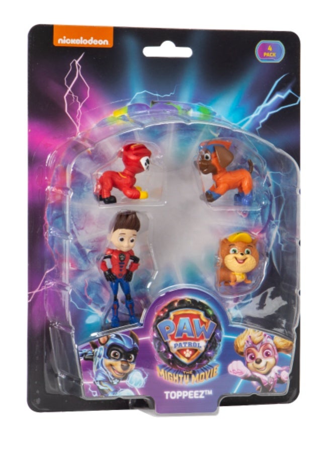 باو بترول Paw Patrol The Mighty Movie  Pencil Toppers Blister 4 Pack (S2) - Image 1
