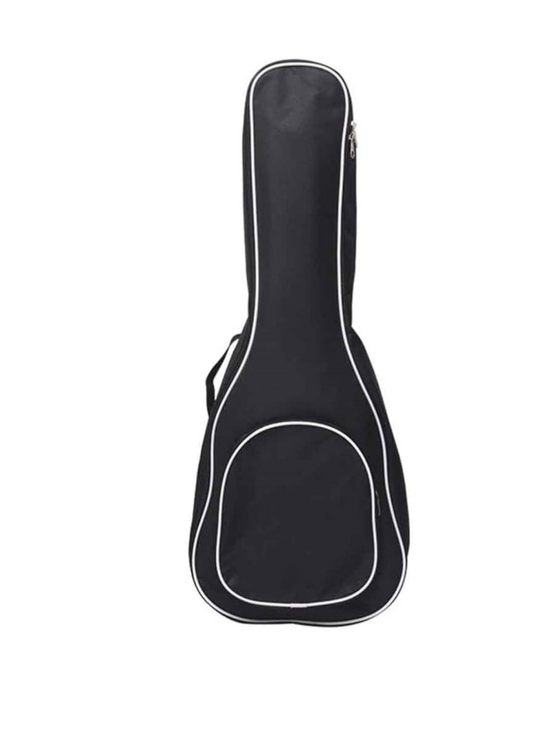 Generic Backpack Case Black Oxford Cloth Storage Shockproof Ukulele Bag(size:21 Inch)  - Image 1