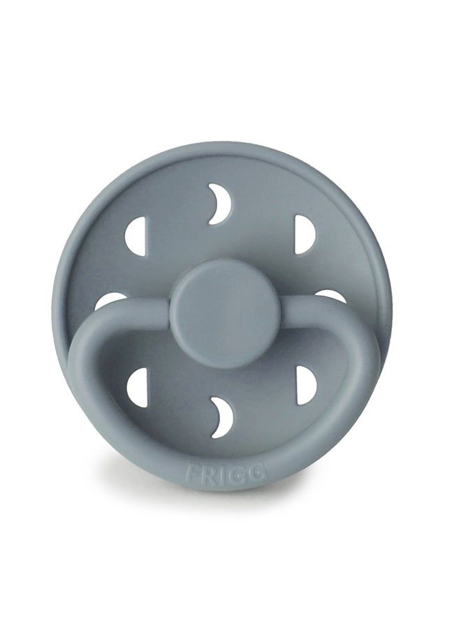 FRIGG Moon Phase Silicone Baby Pacifier 0-6M 1-Pack Stone Blue Night - Size 1