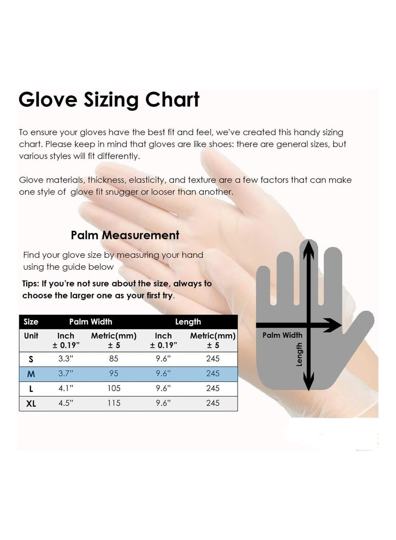 ORGANIC COSMETIC Clear Vinyl Disposable Gloves Large 100 Pcs  Latex Free, Powder Free Cleaning, Home and Food Gloves, 3mil Thickness - Image 5