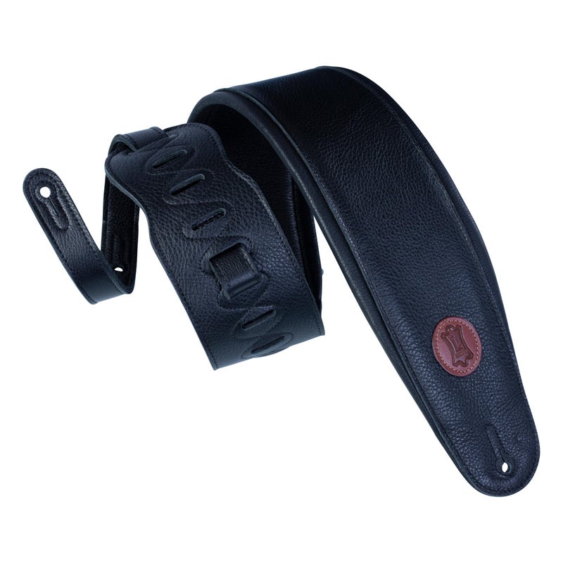 Levys Leathers 45 ExtraLong and Padded Garment Leather Guitar Strap Adjustable from 37 63 Black MSS24XLBLK