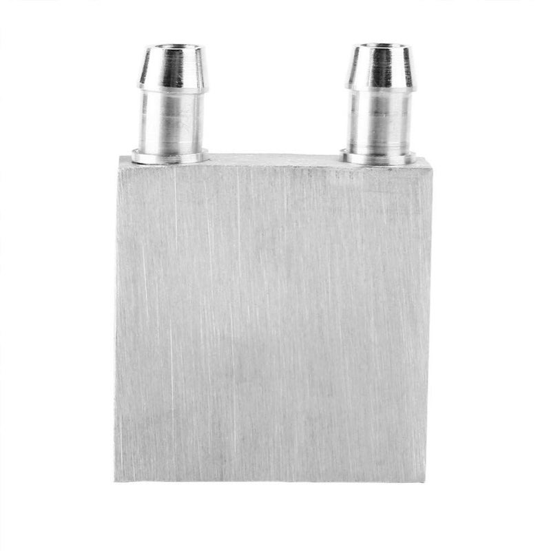 Electrobot Aluminum Water Cooling Block Liquid Cooler Waterblock Radiator For GPU CPU (Silver) Cooling Heatsink Size 40x40x12mm - Image 2