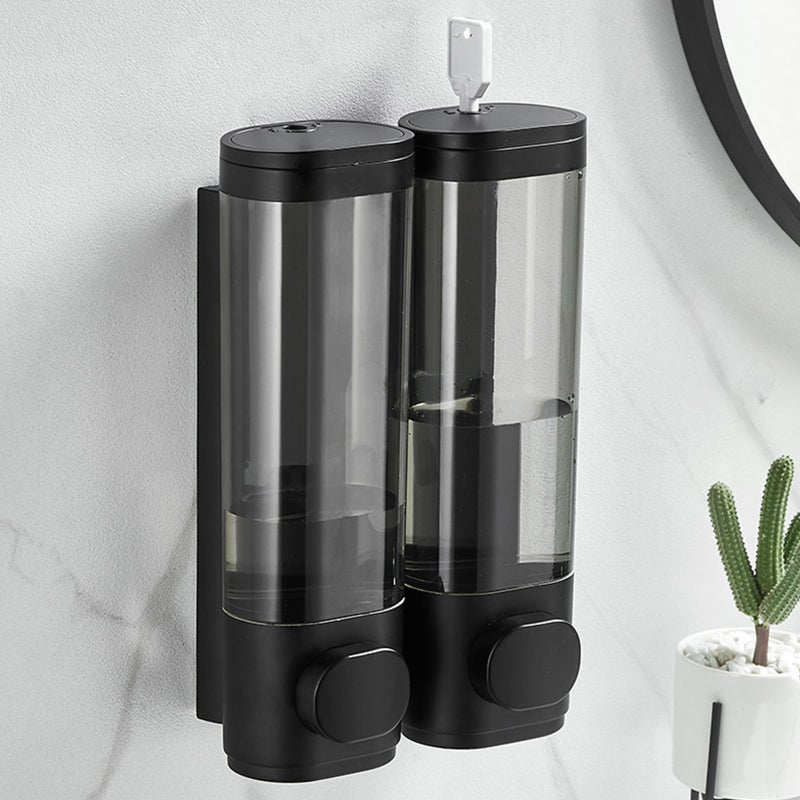 600mL Manual Soap Dispenser Wall Mounted Hand Press Soap Dispenser for Dish Liquid Lotion Shower Gel Shampoo Chamber Home Hotel Bathroom Kitchen - Image 4