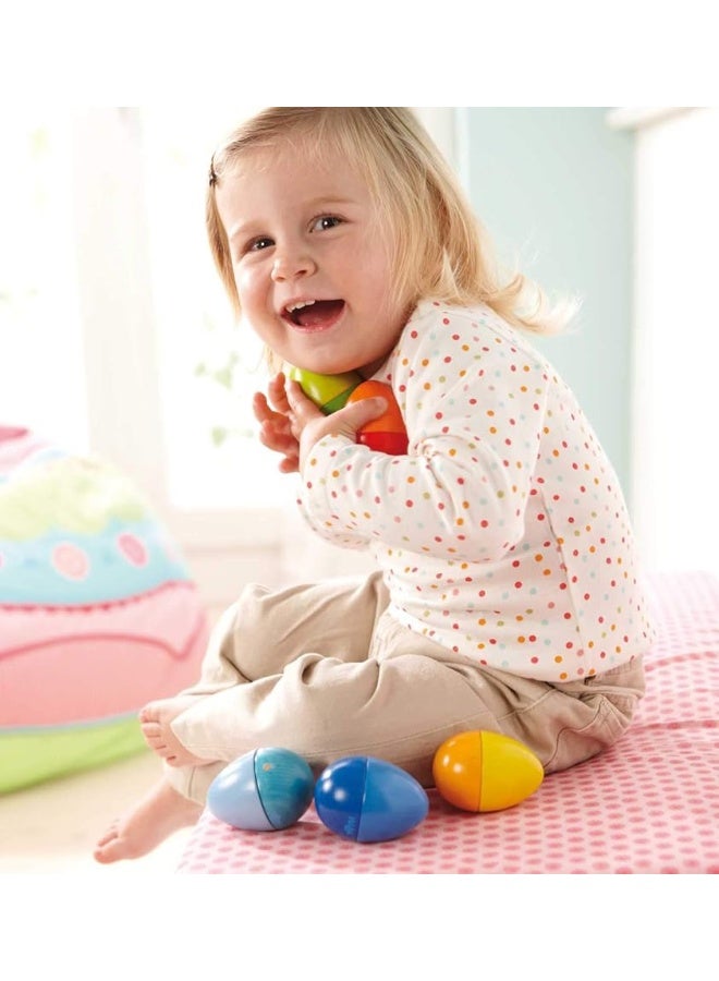 HABA Musical Eggs - 5 Wooden Eggs with Acoustic Sounds (Made in Germany) - Image 1