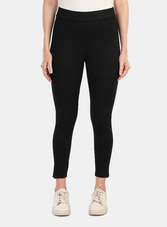 Clue Ankle Length Black Pants  - Image 1