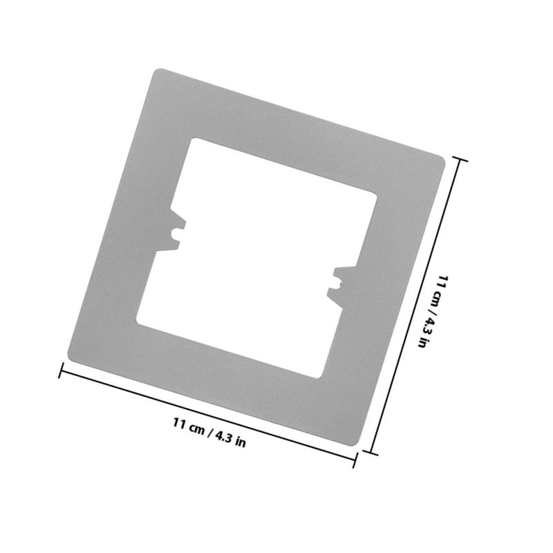 Screwless Gray 86 Wall Socket Covers 3 Pack for Outlet Repair - Image 3