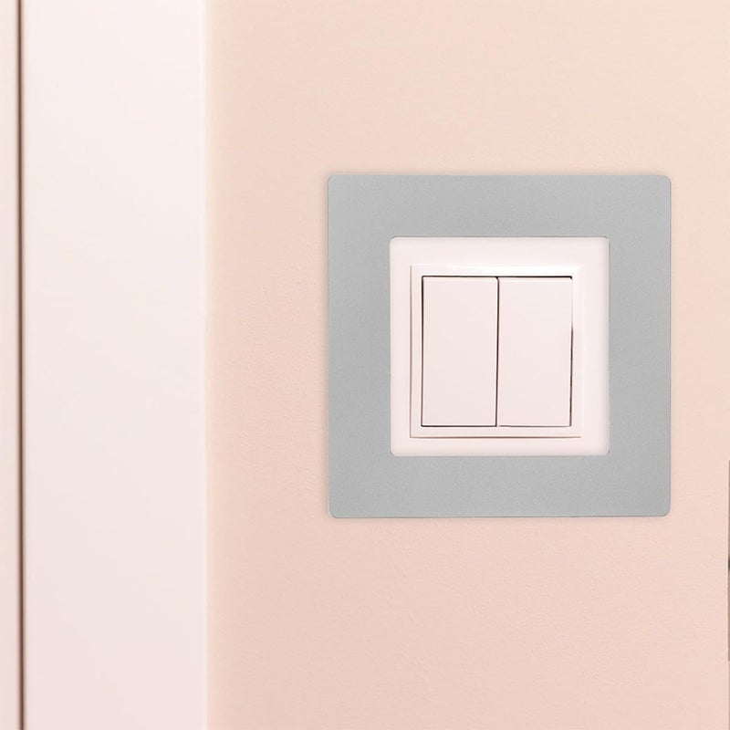 Screwless Gray 86 Wall Socket Covers 3 Pack for Outlet Repair - Image 5