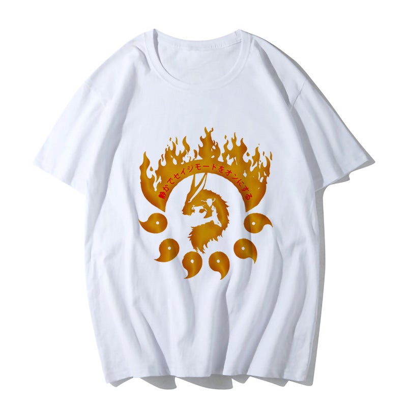 Naruto Riman Cartoon Short-Sleeved T-Shirt Printed Short-Sleeved - Image 2