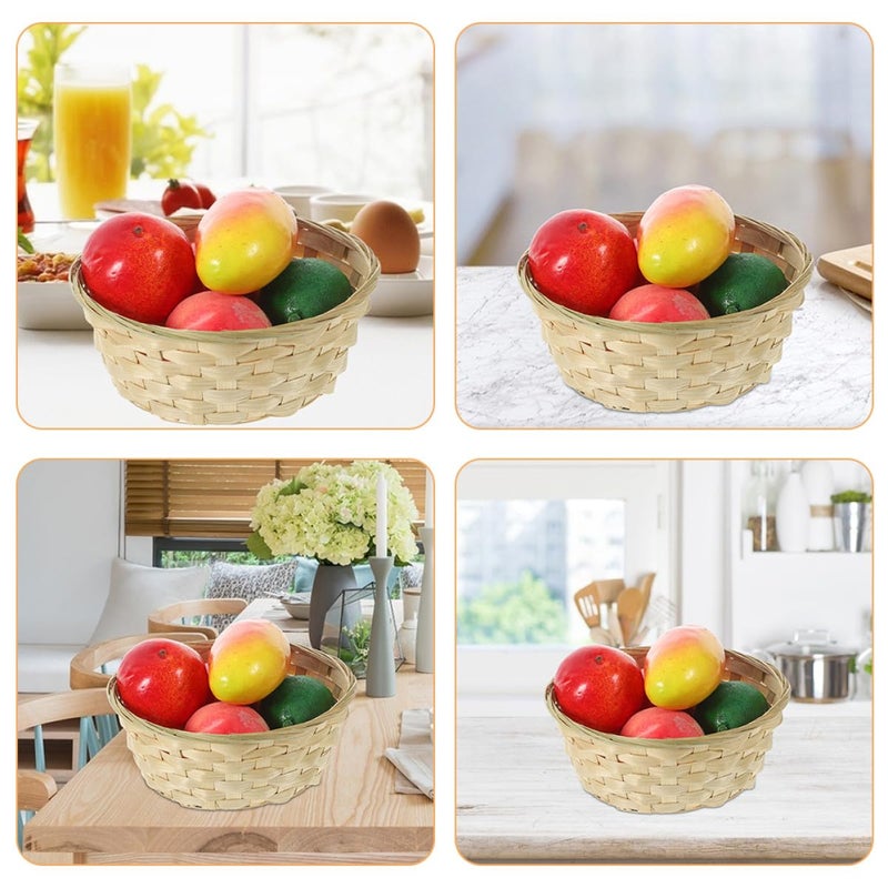 Handwoven Natural Rattan Storage Baskets Set Of 3 Multipurpose Kitchen And Living Room Organizer - Image 4