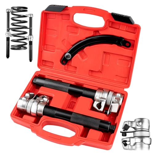 YEYETUO 2 PCS Coil Spring Compressor Tool, Automotive Strut Spring Compressor, Heavy Duty Strut Spring Compression with Safety Jaws and Holder, Spring Compressor Tool 2205 LB Capacity - Image 1