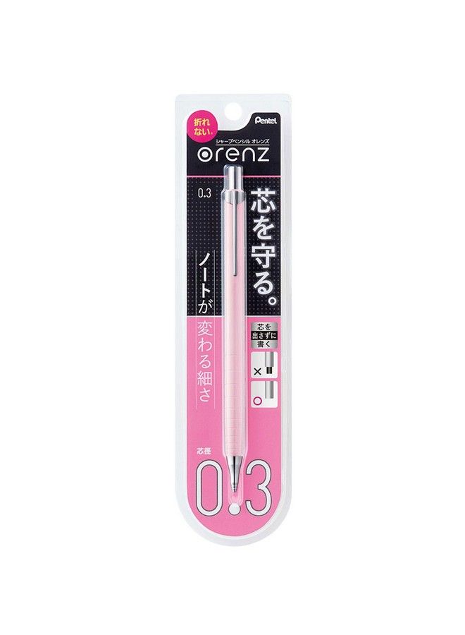 Pentel Mechanical Pencil Orenz 0.3Mm Pastel Pink (Xpp503P2) - Image 3