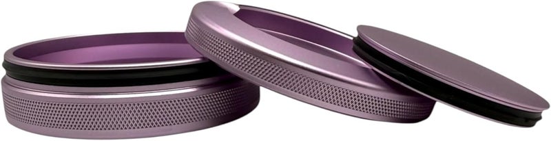 Syn Tin 3.0 | Metal Container for Zyn, Premium Aluminum Can & Rugged Pouch Holder | Extra Capacity, Knurled Grip & Used Pouch Storage | EDC (Lavender) - Image 2