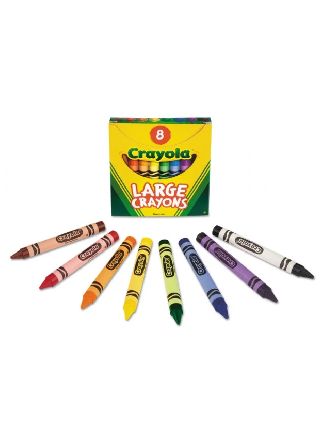 Crayola 8-Piece Tuck Box Large Crayon Set Multicolour 9.52 x 1.42 x 10.49 cm CRA5200803010