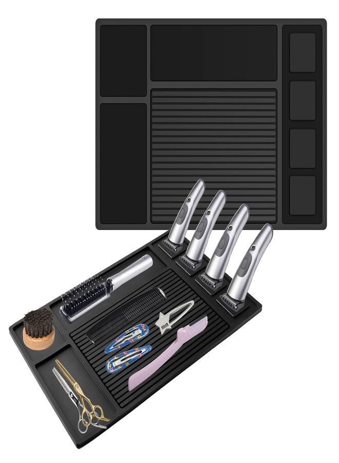 Adevar Magnetic Barber Mat for Clippers,Barber Station Organizer Mat for Beauty Tools,Professional Non-Slip Matt - Image 1