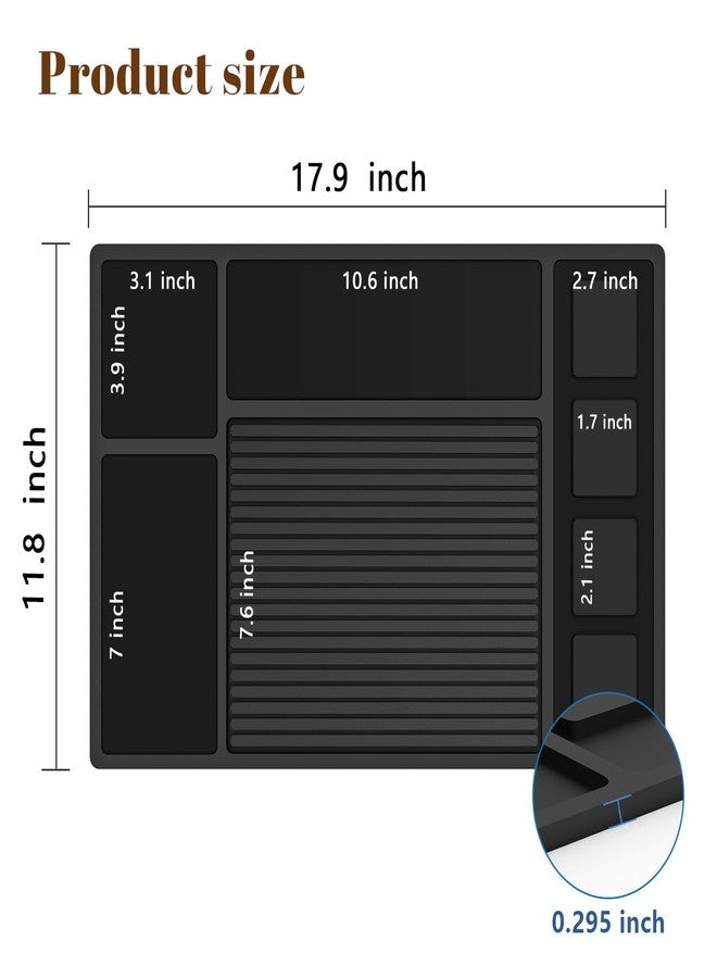 Adevar Magnetic Barber Mat for Clippers,Barber Station Organizer Mat for Beauty Tools,Professional Non-Slip Matt - Image 2