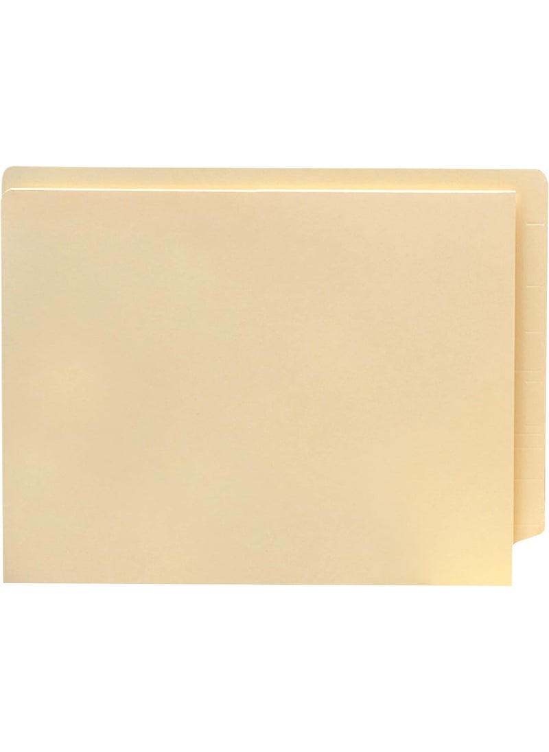 Smead Smead End Tab File Pocket ShelfMaster Reinforced StraightCut Tab 1 Pocket Letter Size Manila 50 per Box 24115  - Image 3