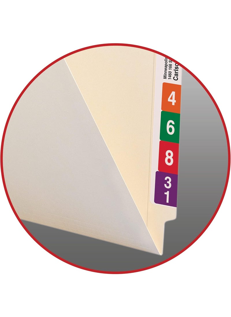 Smead Smead End Tab File Pocket ShelfMaster Reinforced StraightCut Tab 1 Pocket Letter Size Manila 50 per Box 24115  - Image 4