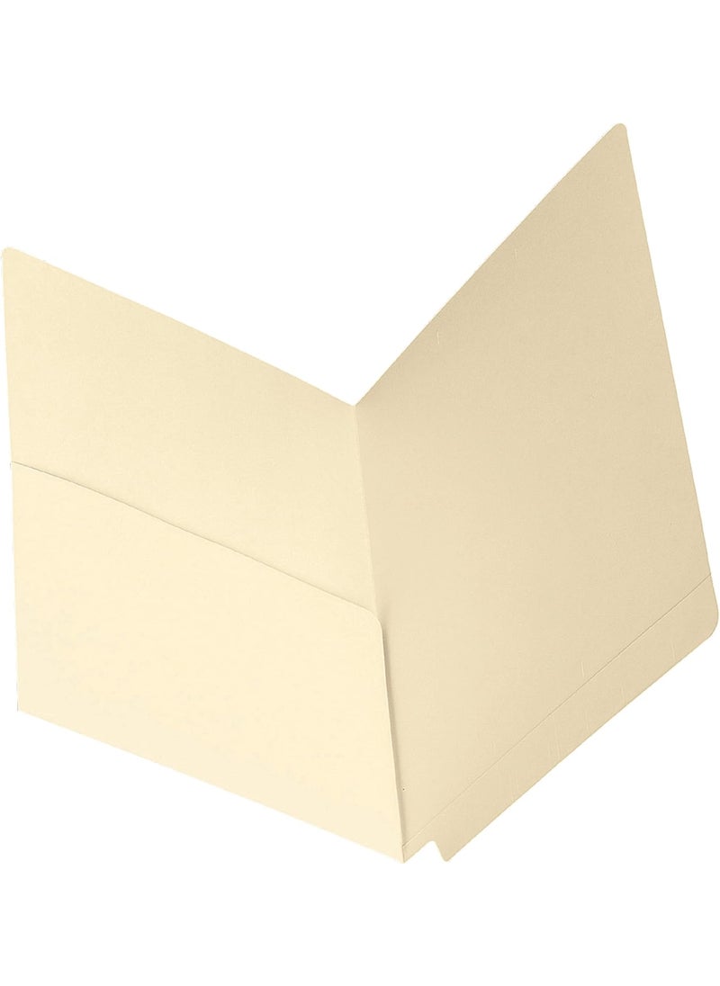 Smead Smead End Tab File Pocket ShelfMaster Reinforced StraightCut Tab 1 Pocket Letter Size Manila 50 per Box 24115  - Image 1