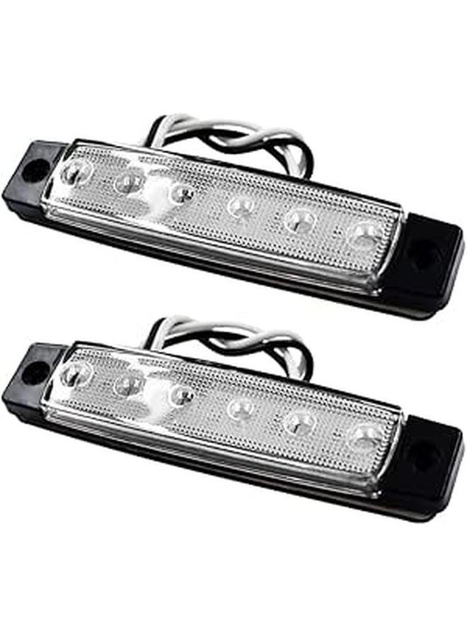 Waterproof 12V LED Side Marker Lights with Turn Signal for Trucks Trailers RVs Boats Pack of 2 - Image 1