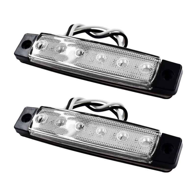 Waterproof 12V LED Side Marker Lights with Turn Signal for Trucks Trailers RVs Boats Pack of 2 - Image 2