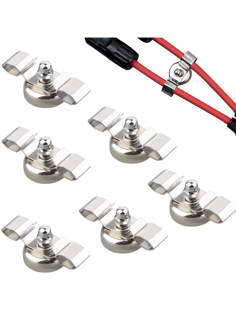Magnetic Cable Clips Set of 6, Strong Anti-Slip Holders for Tangle-Free Management of Flat Wires, USB and Ethernet Cables - Image 1