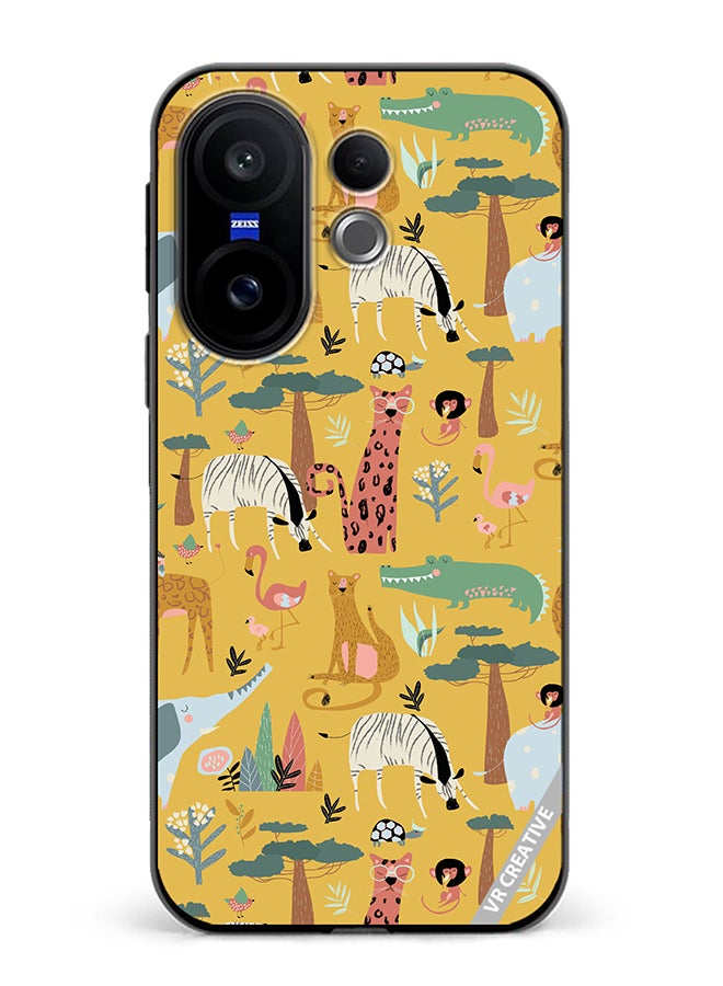 Protective Case Cover For Vivo X200 FE Animals In The Wild Design Multicolour