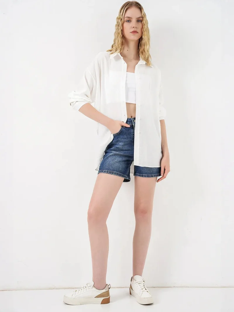 BIG DART BDART Oversized Long-Sleeve Button-Up Shirt