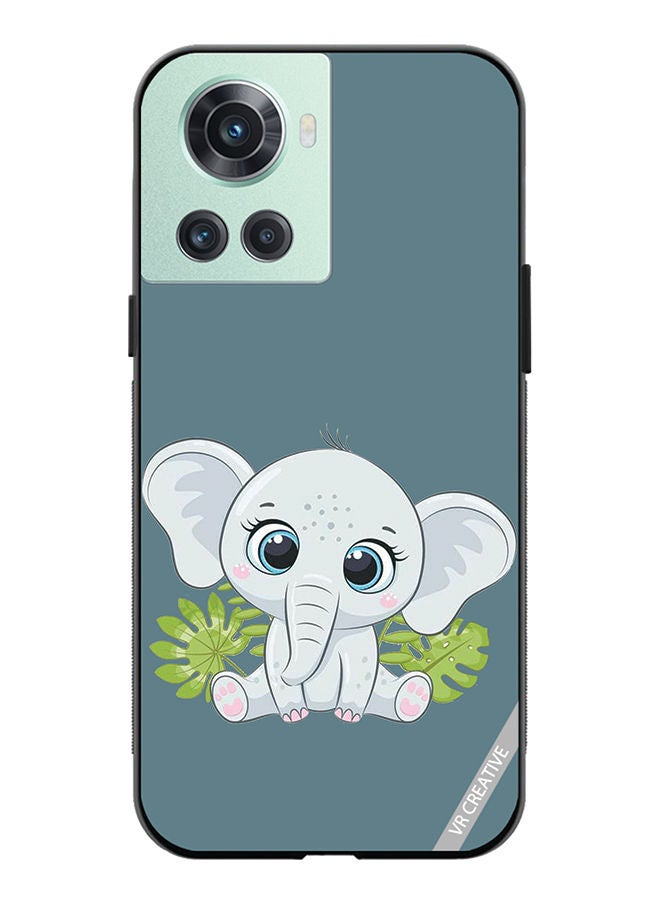 VR CREATIVE Protective Case Cover For OnePlus 10R Elephant Design Multicolour - Image 1