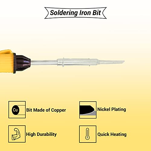 Walker's Walkers BASIC 7IN1 COMPLETE KIT SOLDERING IRON MACHINE TOOL KIT | SOLDER WIRE | STAND | WIRE CUTTER | SOLDERING PASTE FLUX | TWEEZER | DESOLDERING WICK 25 W Simple (Flat Tip) - Image 3