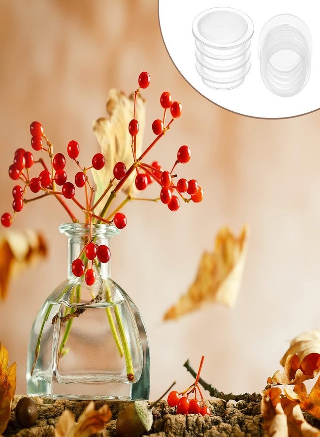 تشونفول سدادات بلاستيكية بديلة لعلب الملح والفلفل، سدادات بلاستيكية شفافة بديلة لعلب الملح والفلفل، أغطية طرفية بلاستيكية دائرية للأواني والزجاجات والأنابيب (10 قطع، 1/2 بوصة) - Image 5