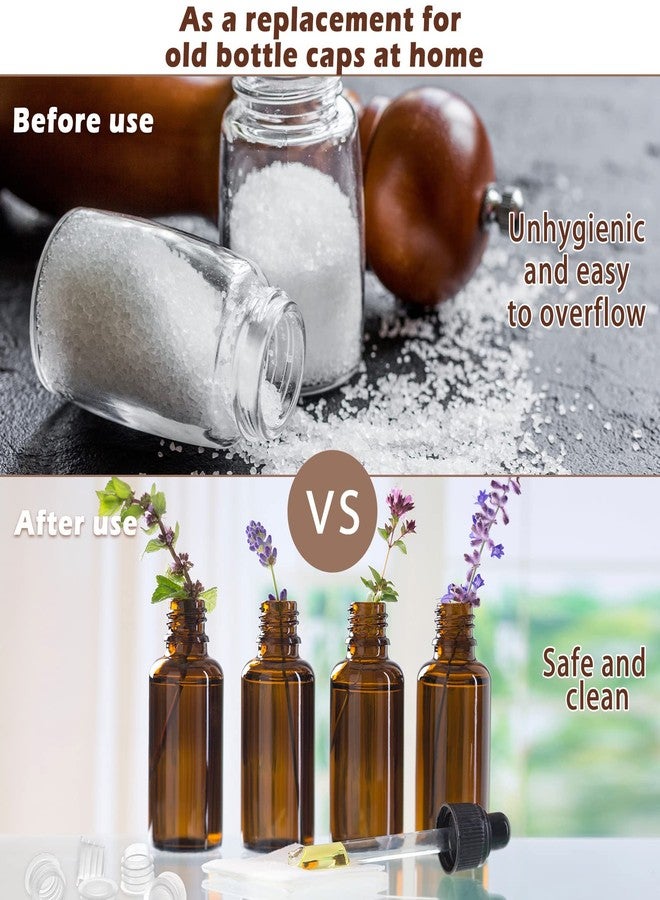 تشونفول سدادات بلاستيكية بديلة لعلب الملح والفلفل، سدادات بلاستيكية شفافة بديلة لعلب الملح والفلفل، أغطية طرفية بلاستيكية دائرية للأواني والزجاجات والأنابيب (10 قطع، 1/2 بوصة) - Image 4