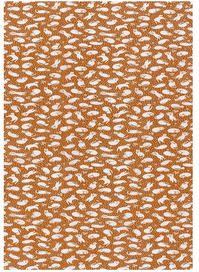 KOMESICHI irodori Japanese Traditional Towel Tenugui Bell and Cat 12.99 x 34.64 in with Iroha (English Manual) - Image 2