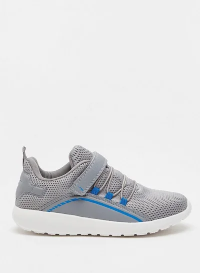 Dash Textured Walking Shoes with Hook and Loop Closure