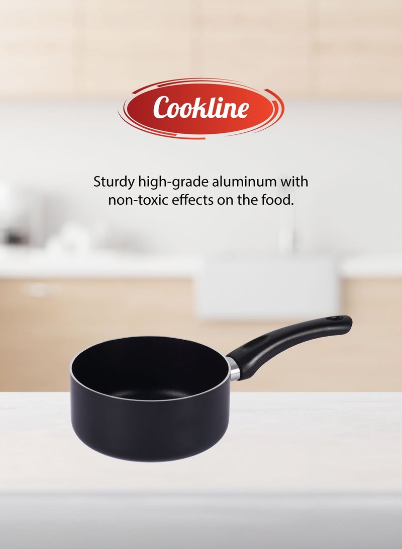 Cookline Pressed Aluminum Nonstick Cookware Set – 8 PCS – Black with Shiny Finish & Induction Bottom - Image 4