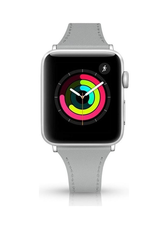 NIBEMINENT Replacement Watchband With Steel Button Dark Grey - Image 2