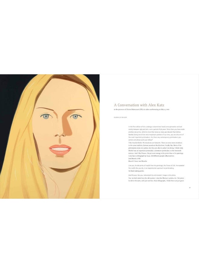 null - Alex Katz Catalogue Raisonne: Prints 1947-2022 - Image 1