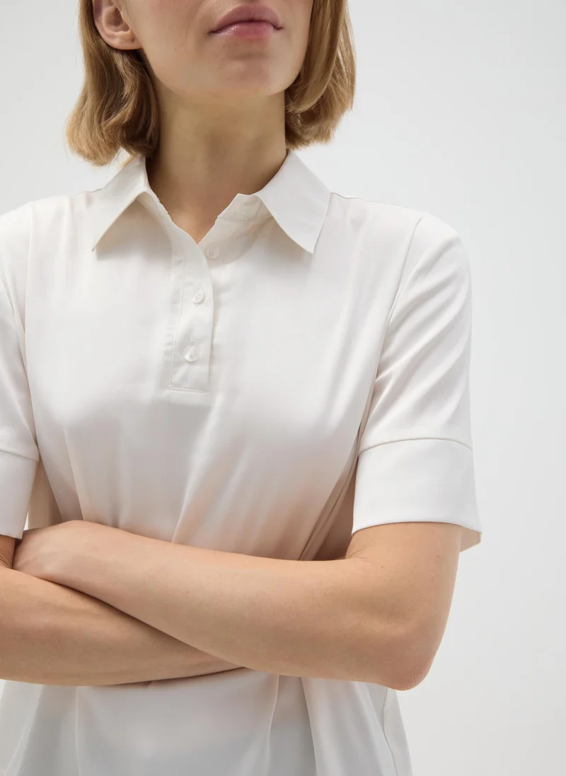 Ovs WHITE STRETCH FABRIC SHIRT REGULAR FIT