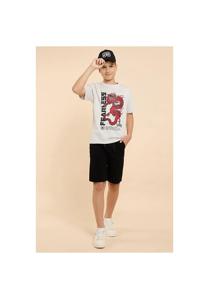 R&b Solid Denim Shorts with Drawstring Waist